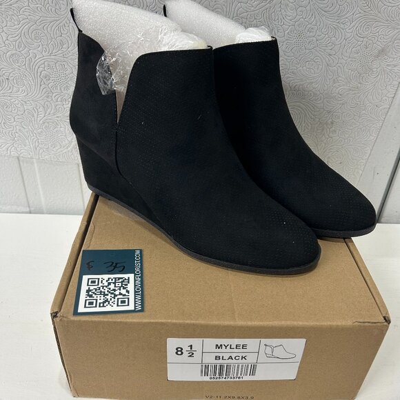 WEDGE HIGH HEEL BOOTIES - Picture 1 of 2